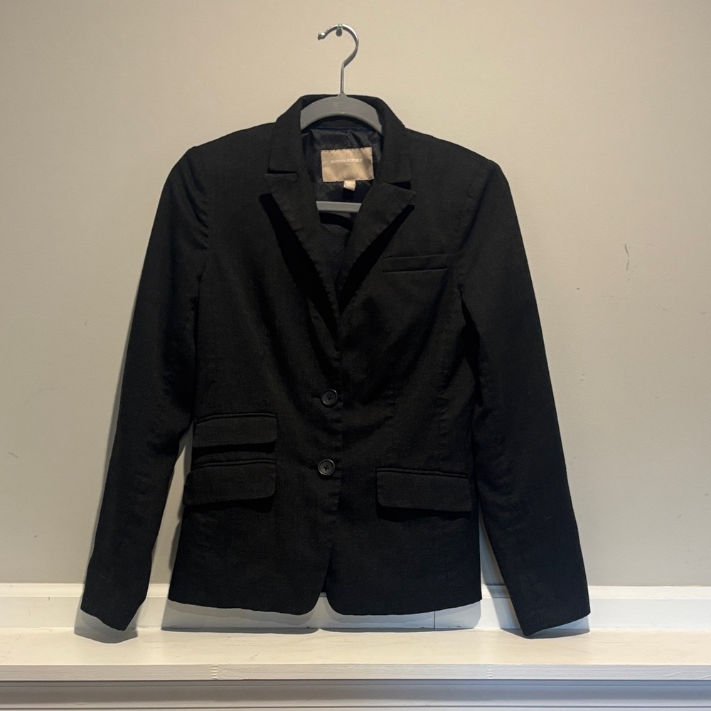 Banana Republic Charcoal Black Women's Blazer - Size 4